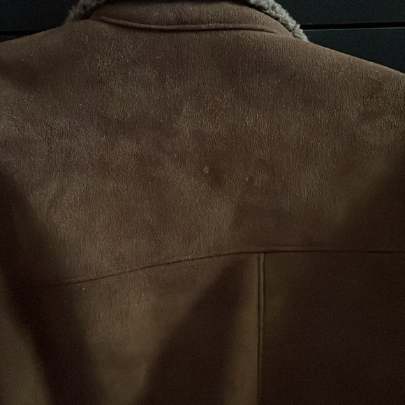 Brown microsuede jacket. Size L.  Weatherproof garment co. brand - Picture 11 of 16